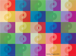 Arthur Shapiro教授創作的視覺錯覺影像Koffka Wall (如採用,請註明由Arthur Shapiro提供)